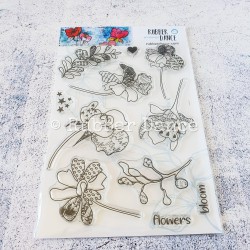 Doodle Flowers - Rubber Dance
