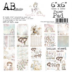 Paper Pad 6x6" Cotton Candy...