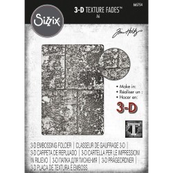 3D Textured Fades Embossing Industrious - Tim Holtz - Sizzix