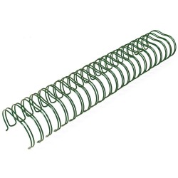 Pack Wire-O-Espirales 25,4mm Verde Bosque - Artis Decor