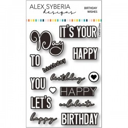 Birthday Wishes - Set de Troqueles coordinado Alex Syberia
