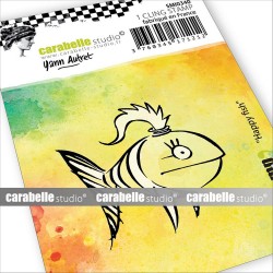 Sello de Caucho Mini Happy Fish - Edwige Verriere - Carabelle Studio