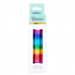 Glimmer Hot Foil Roll Mini Rainbow Stripe - Spellbinders