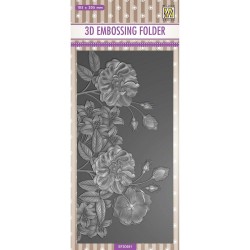 3D Carpeta de Embossing - Flowers Wild Roses - Nellie Snellen