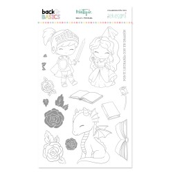 Sello La princesa y el dragón Back To Basics by Zekesami