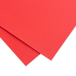 Cartulina Premium Textura Tela Rojo 250gr