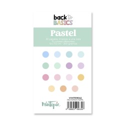 Pad de Papeles 15x7.5cm Back to Basics - Pastel - Mintopia