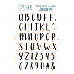 Clear stamp set Adorable alphabet - HA PI Little Fox