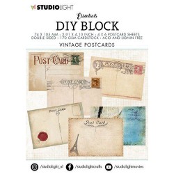 Mini DIY BLOCK - Vintage Postcards - Studio Light