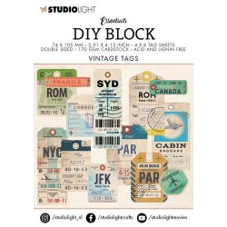 Mini DIY BLOCK - Vintage Tags - Studio Light