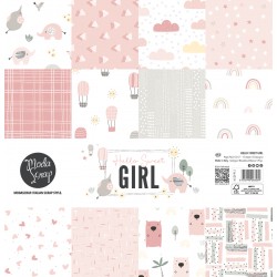 Hello Sweet Girl - Paper Pack 12x12" - ModaScrap