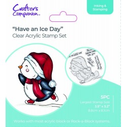 Sello Cute Penguin - "Have an Ice Day"