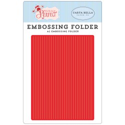 Carpeta de Embossing Perfect Stripe - Practically Perfect - Carta Bella