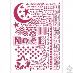 Stencil Noel - Stamperia