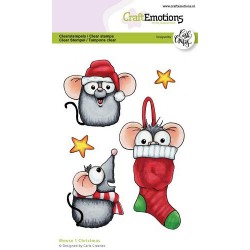 Sello Mouse 1 Christmas - Carla Creaties - CraftEmotions