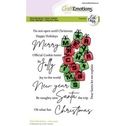 Sello Text Christmas-New Year - Carla Creaties - CraftEmotions