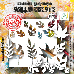 AALL and Create - Stencil No. 177 - 6"x6"- Autumny Falls